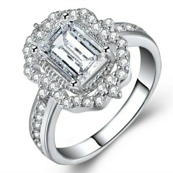 Jewelry - New Silver Radiant Beautiful  Ring
